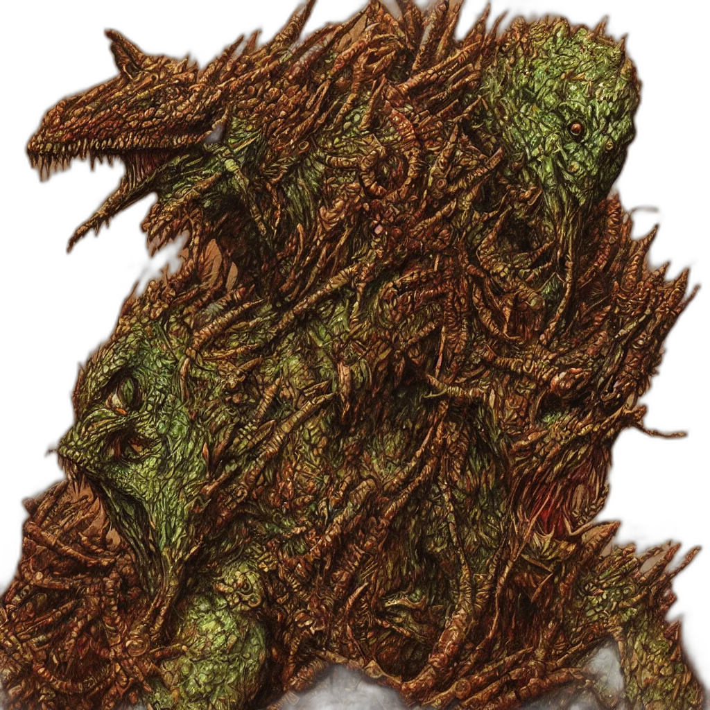 dragon, creature, animal, staff transparent PNG cut-out