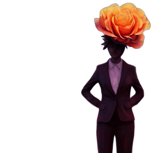 flower, crown, staff, hat transparent PNG cut-out