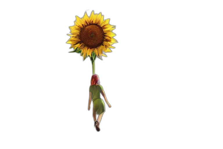 flower, staff, umbrella, creature transparent PNG cut-out