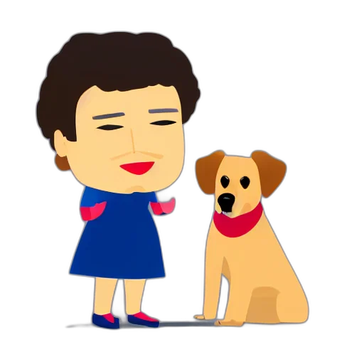 staff, animal, cartoon, pixel art, 3d render, concept art, flat, design transparent PNG cut-out