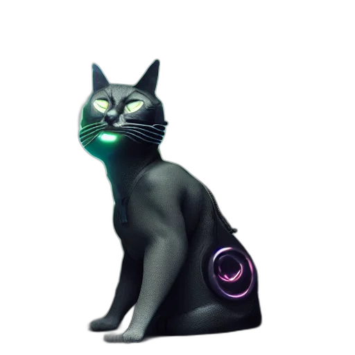 staff, animal, creature, robot, 3d render, concept art, fantasy art, photorealistic transparent PNG cut-out