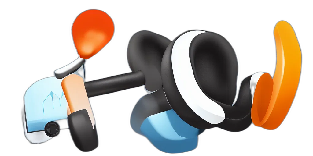 staff, hat, weapon, 3d render transparent PNG cut-out