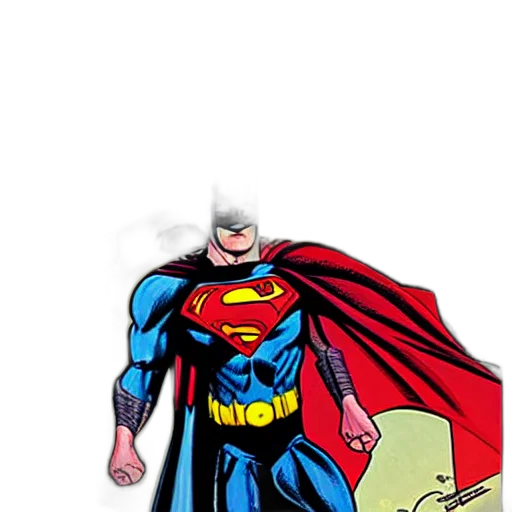 comic book art, concept art, cartoon, batman transparent PNG cut-out