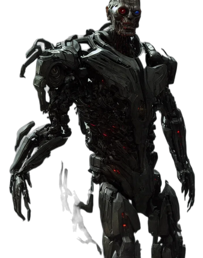 robot, creature, weapon, concept art transparent PNG cut-out