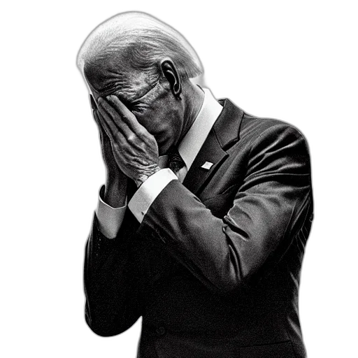 face, joe, biden, crying transparent PNG cut-out