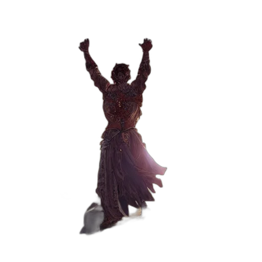staff, dress, mask, crown transparent PNG cut-out