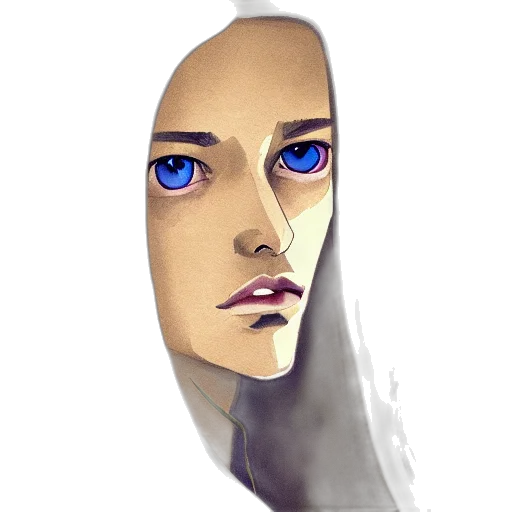 face, mask, robot, creature transparent PNG cut-out