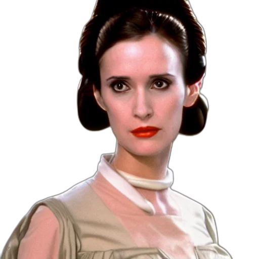 face, photorealistic, winona, ryder transparent PNG cut-out
