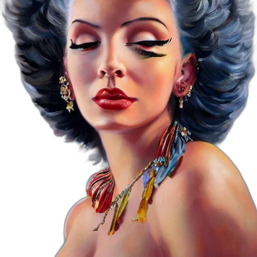 jewelry, crown, face, photorealistic transparent PNG cut-out