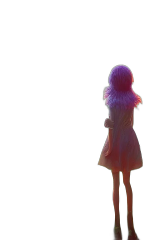 dress, hair, robot, creature transparent PNG cut-out