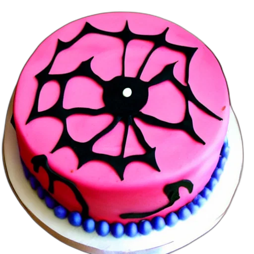 food, 3d render, dark, spider, birthday, cake, girls transparent PNG cut-out