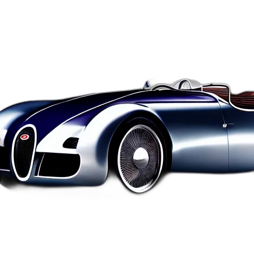 car, photorealistic, 3d render, concept art, cartoon, bugatti, type, atlantic transparent PNG cut-out
