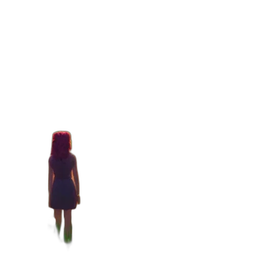 dress, robot, hair, creature transparent PNG cut-out