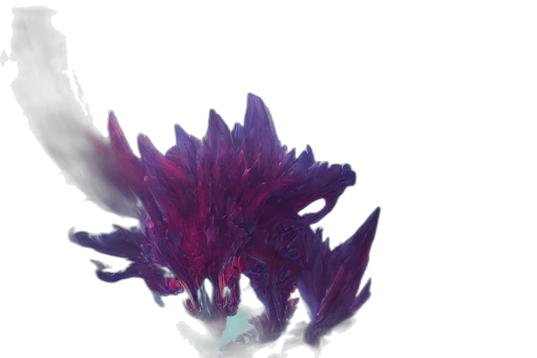 dragon, creature, hair, flower transparent PNG cut-out