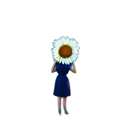 flower, dress, crown, staff transparent PNG cut-out