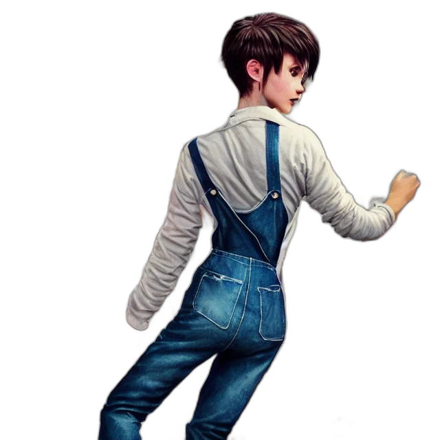jacket, staff, concept art, 3d render, cartoon, photorealistic, full, body transparent PNG cut-out