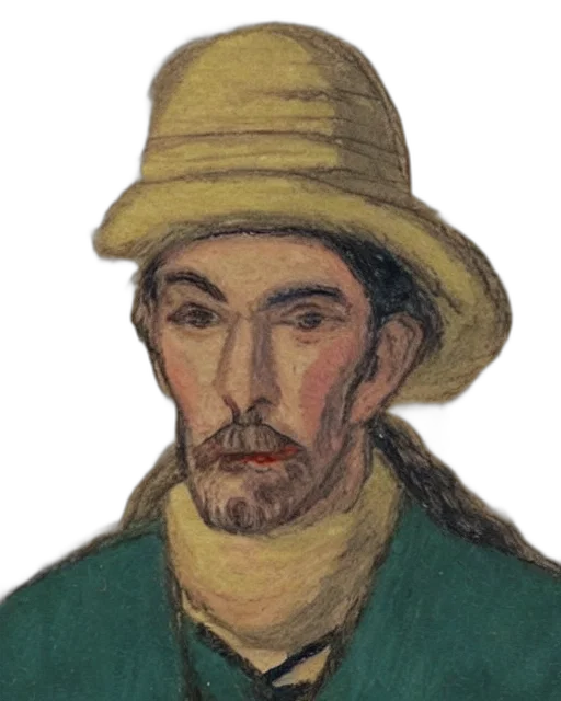 hat, face, staff, mask, oil painting, photorealistic, watercolor, concept art transparent PNG cut-out