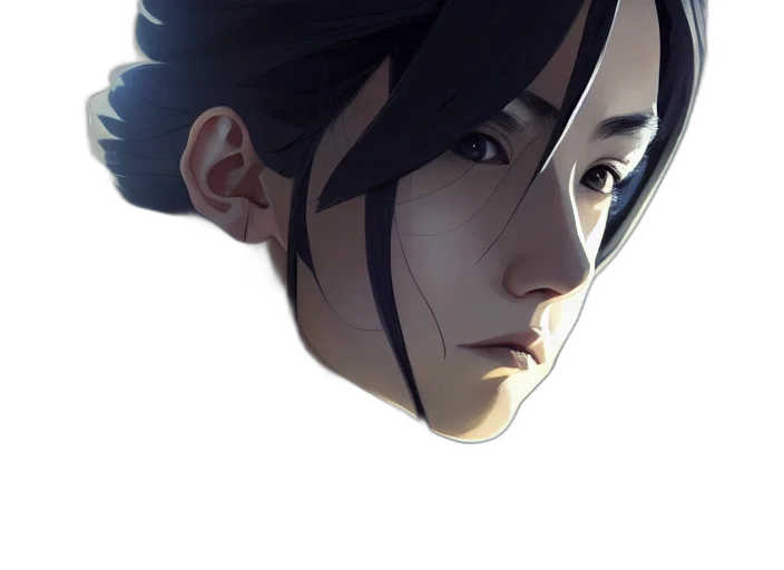 face, mask, crown, staff, concept art, photorealistic, 3d render, anime transparent PNG cut-out