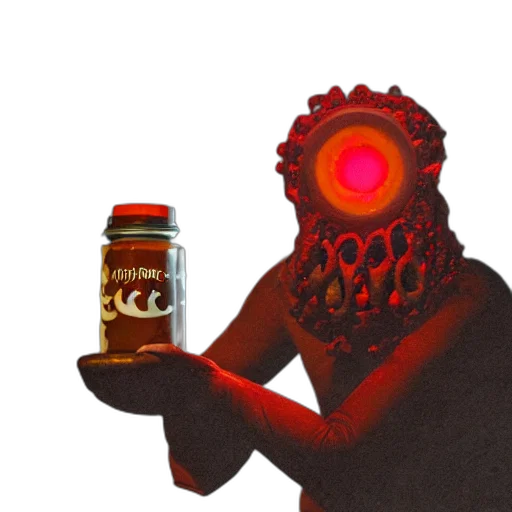 robot, bottle, food, creature transparent PNG cut-out