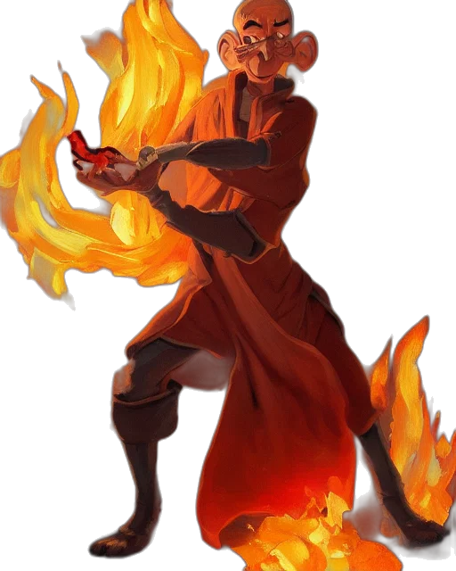 staff, jacket, concept art, fantasy art, pixel art, anime, fire, red transparent PNG cut-out
