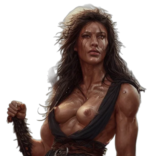 fantasy art, comic book art, concept art, photorealistic transparent PNG cut-out
