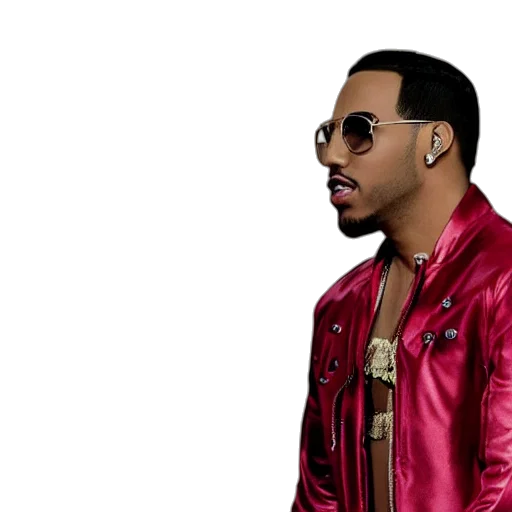 jacket, cartoon, photorealistic, 3d render, volvi, por, bad, bunny transparent PNG cut-out