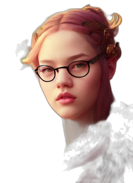 crown, face, dress, hair transparent PNG cut-out