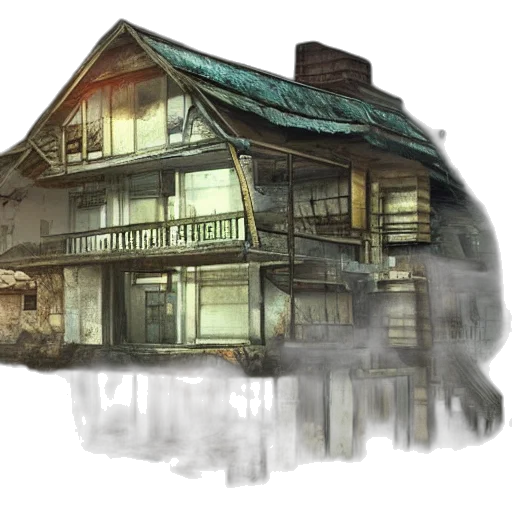 building, concept art, photorealistic, watercolor transparent PNG cut-out