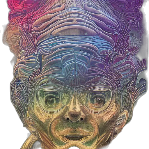 mask, face, creature, robot transparent PNG cut-out