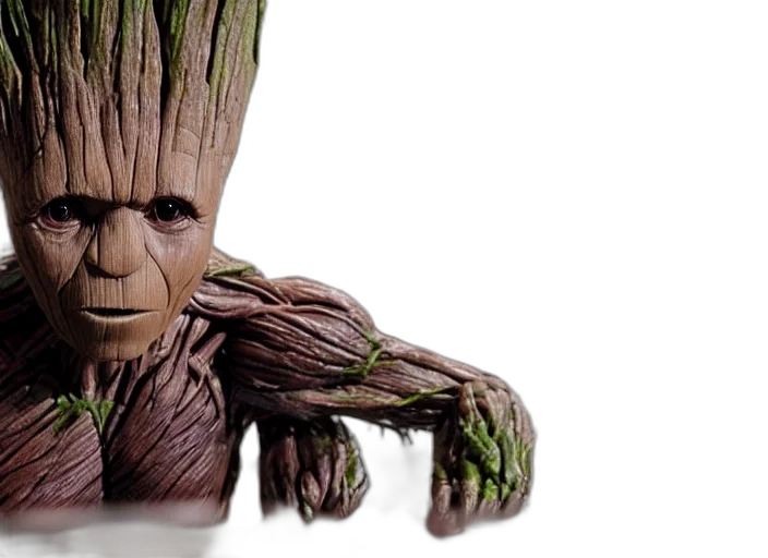 creature, tree, hair, 3d render transparent PNG cut-out