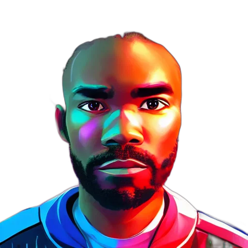 face, jacket, weapon, robot transparent PNG cut-out