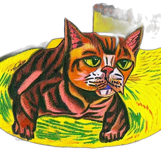 animal, creature, mask, watercolor transparent PNG cut-out