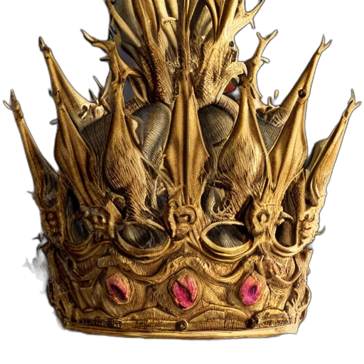 crown, mask, jewelry, hat, concept art, fantasy art, 3d render, photorealistic transparent PNG cut-out