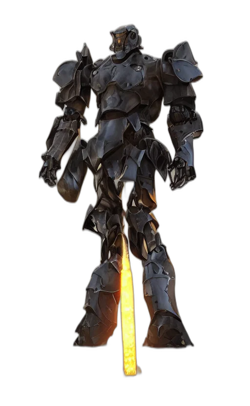robot, sword, weapon, staff transparent PNG cut-out