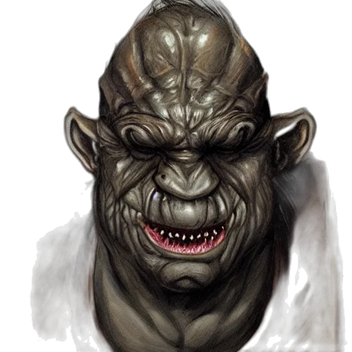 face, creature, mask, staff transparent PNG cut-out