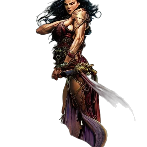 fantasy art, comic book art, concept art, pixel art transparent PNG cut-out