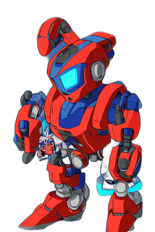 robot, weapon, concept art, pixel art transparent PNG cut-out