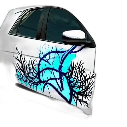 car, tree, fantasy art, concept art transparent PNG cut-out