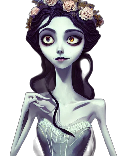 dress, crown, jewelry, face, fantasy art, concept art, cartoon, comic book art transparent PNG cut-out