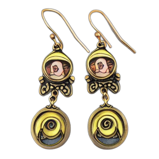jewelry, hyperrealistic, artnouveau, style transparent PNG cut-out