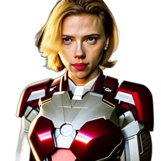 robot, face, weapon, comic book art, concept art, photorealistic, 3d render, scarlett transparent PNG cut-out
