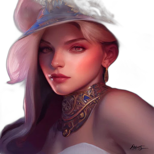 crown, hat, jewelry, face, fantasy art, oil painting, photorealistic, concept art transparent PNG cut-out