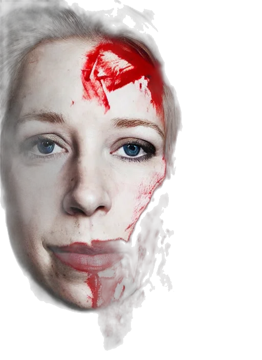 face, photorealistic, 3d render, concept art transparent PNG cut-out