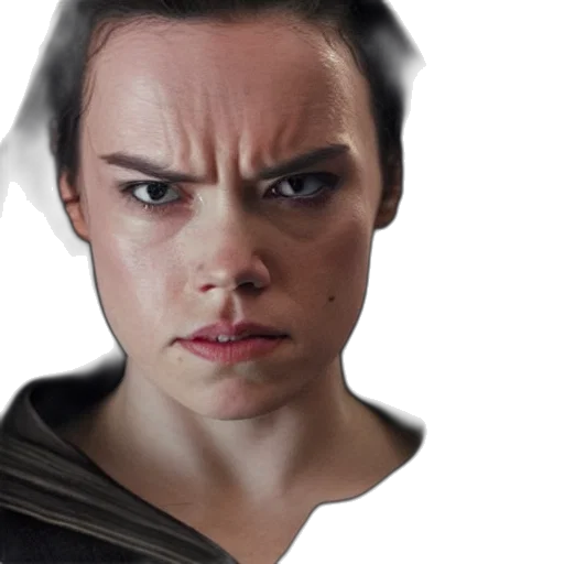 face, photorealistic, concept art, comic book art, 3d render, movie, still, daisy transparent PNG cut-out