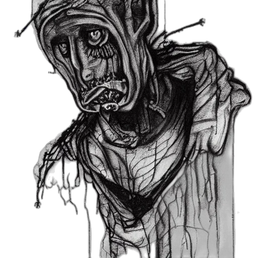 face, mask, creature, staff transparent PNG cut-out
