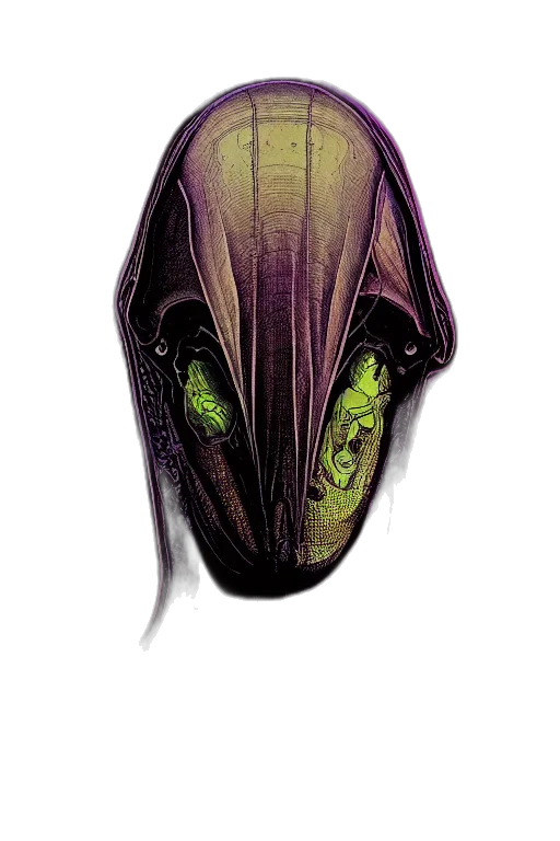 creature, mask, animal, face, concept art, watercolor, fantasy art, comic book art transparent PNG cut-out