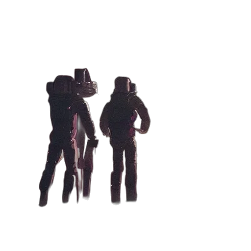jacket, robot, staff, weapon, concept art, pixel art, 3d render, comic book art transparent PNG cut-out