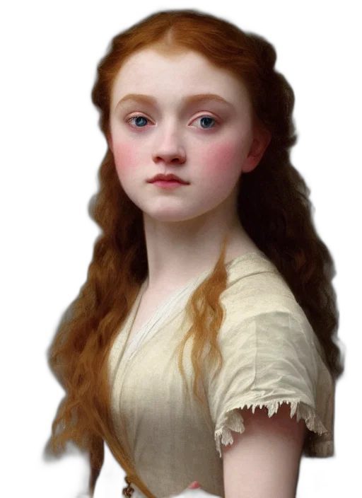 face, dress, hair, staff, photorealistic, oil painting, fantasy art, concept art transparent PNG cut-out