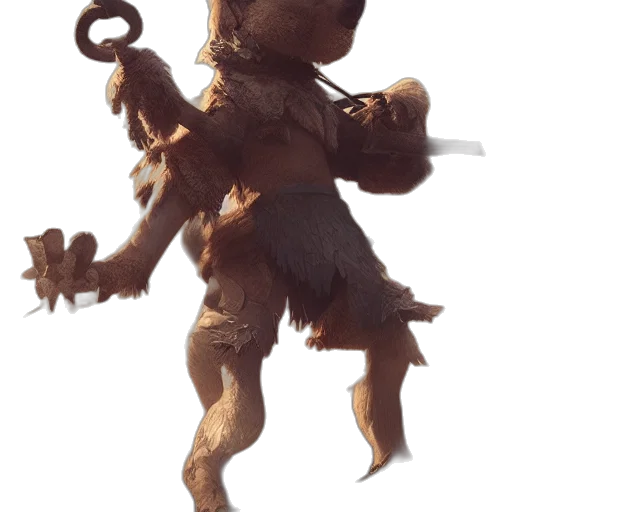 staff, creature, mask, weapon transparent PNG cut-out