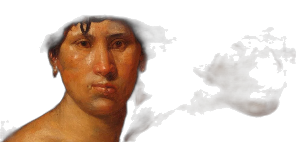 face, photorealistic, oil painting, fantasy art, concept art, beautiful, women, jibaro transparent PNG cut-out